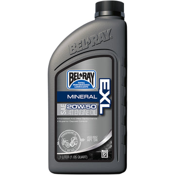 BEL-RAY 3601-0149 99100-B1LW EXL Mineral 4T Engine Oil EXL 4T Mineral Oil - 20W-50 - 1L