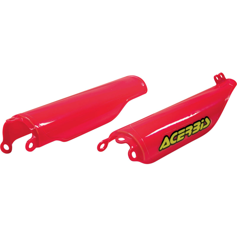 ACERBIS 0412-0130 2113710227 Replacement Fork Covers for Honda — Fork Fork Covers - Lower - Red