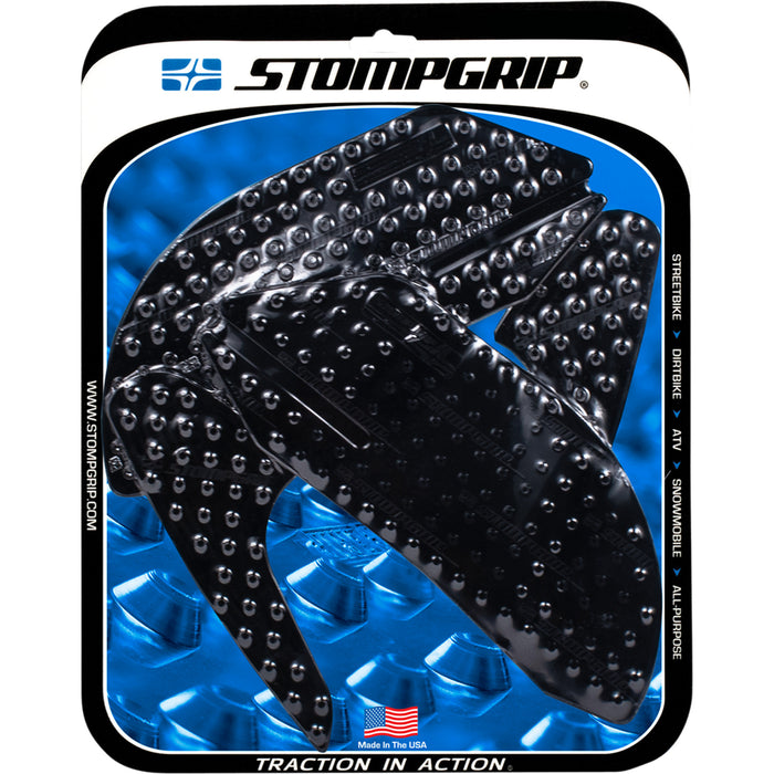 STOMPGRIP 4320-1860 55-10-0068B Volcano Profile Traction Pad Tank Kit Traction Kit - Black - Panigale
