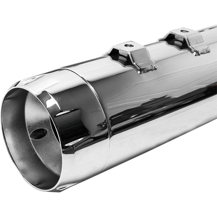 S&S CYCLE 1801-0846 550-0620 MK45 Slip-On 4.5" Mufflers - Chrome with Chrome Thruster