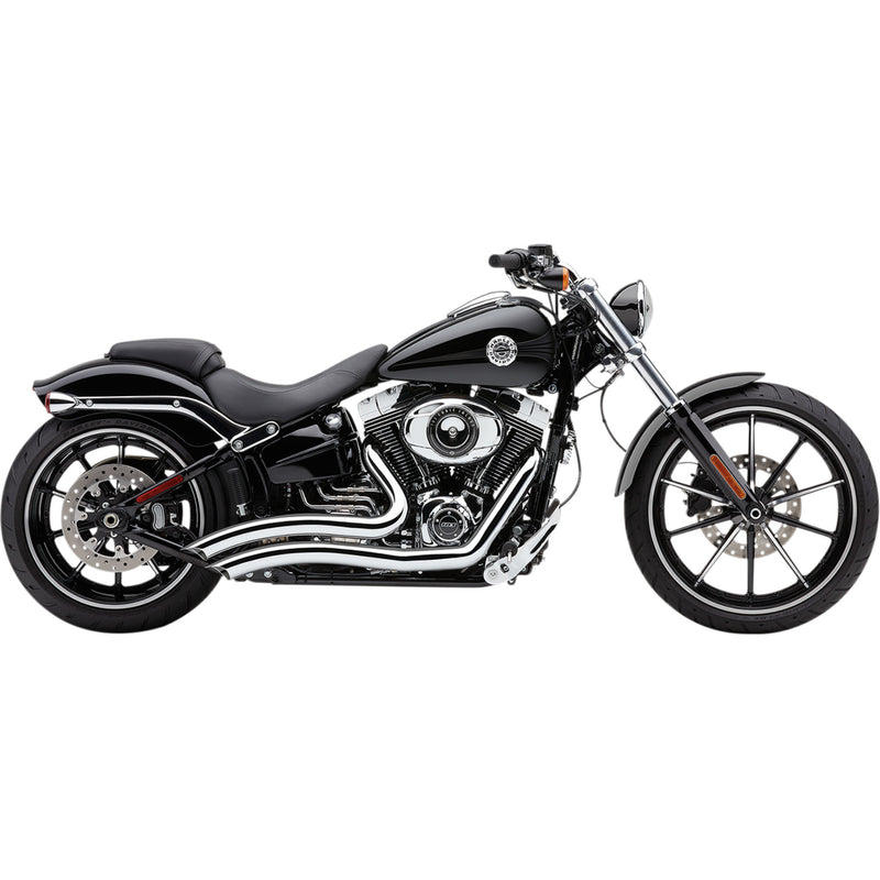 Cobra Short Swept 2-Into-2 Exhaust System - 6226 For Harley Breakout 2013-2017
