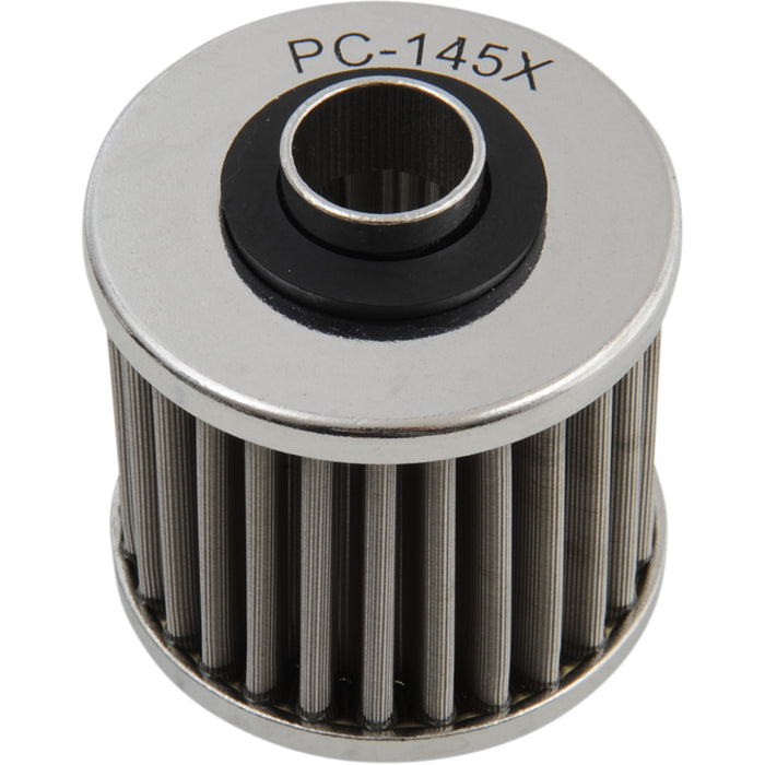 PC RACING 0712-0218 PC145X Flo® Stainless Steel Oil Filter aprilia/mz/yamaha