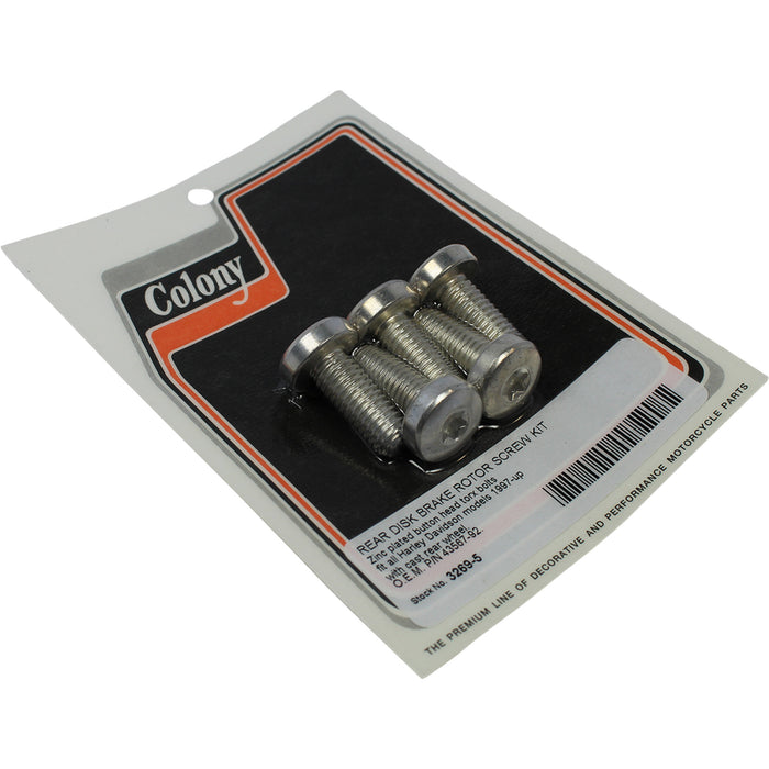 COLONY 2401-1322 3269-5 Rear Disc Brake Rotor Bolt Bolts - Rear/Brake Rotor - Set