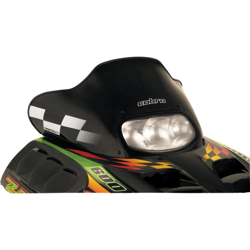 POWERMADD CZRT2L-BK 12620 Cobra™ Windshield Windshield - 13" - Black - Arctic Cat