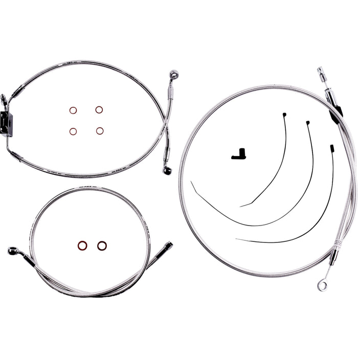 MAGNUM SHIELDING 0610-2437 3871126 Sterling Chromite II® Designer Handlebar Installation Kit 6" - fxlr/fxfb/s