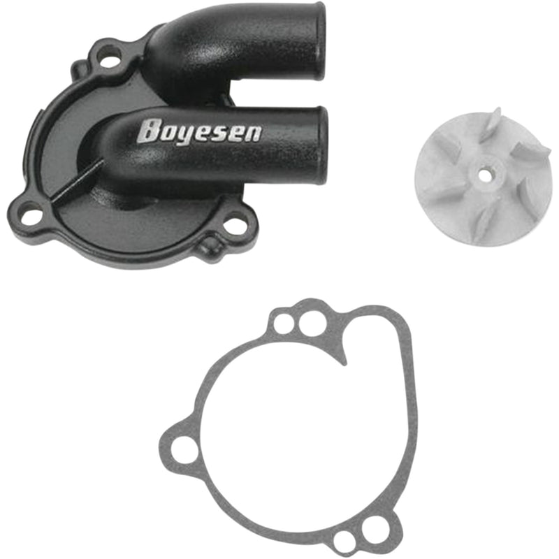Boyesen Supercooler Cover And Impeller Kit - WPK-10B For Kawasaki Dirt Bikes 1998-2025 | Suzuki RM 100 2003-2005