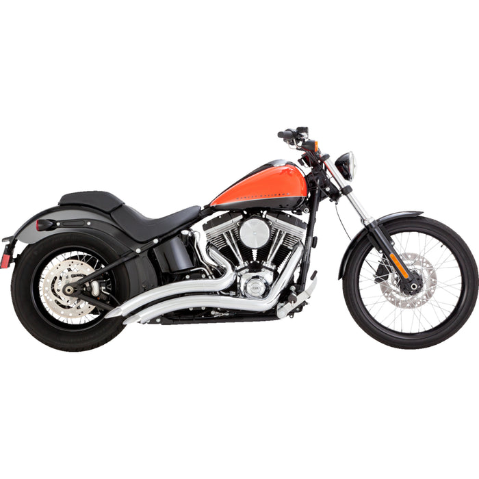 VANCE & HINES 1800-2632 26079 2-into-2 Big Radius Exhaust System - Chrome