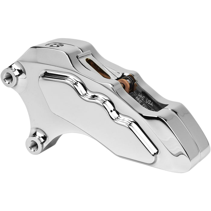 HAWG HALTERS 1701-0120 LHSCC6013 6-Piston Front Direct Bolt-On Brake Calipers for 13" Rotor 6-Piston Caliper - Front - Chrome - 13"