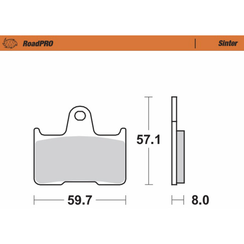 Moto-Master Brake Pad - 404402-PU For Harley Sportster 2011-2021 | Kawasaki Ninja / 1400 / Concours 14 2006-2018