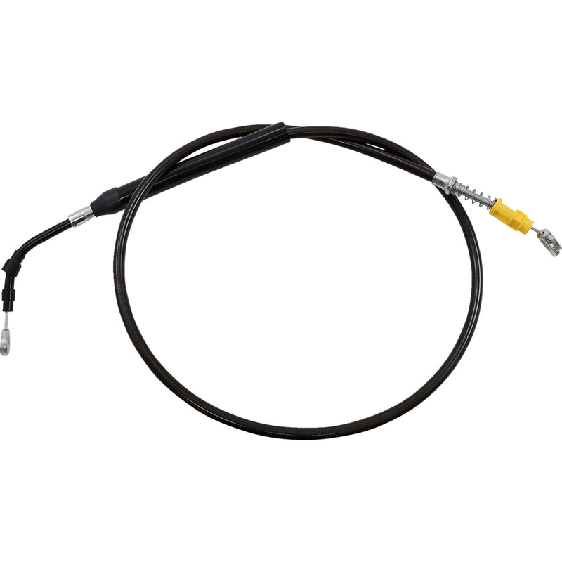 LA Choppers Midnight Braided Clutch Cable 15"-17" Ape Hanger Handlebars - LA-8056C16M For Harley Touring 2021-2022