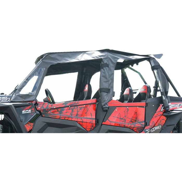 SEIZMIK 0521-2090 51-20990 Soft Doors with Middle/Rear Windows Soft Upper Doors - Rear Windshield - Roof - Black - Polaris - RZR