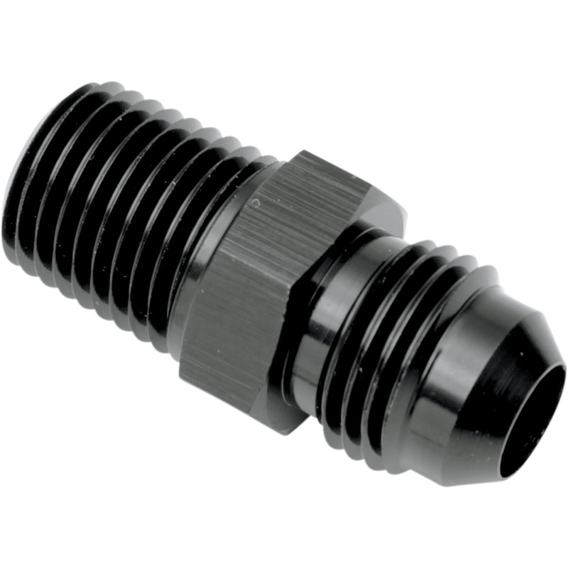 GOODRIDGE 0711-0205 AN816-06-02DBK Oil Line Fitting — 1/8" NPT Male/-6 AN Male Oil Line Fitting - Black -Straight - 1/8" NPT