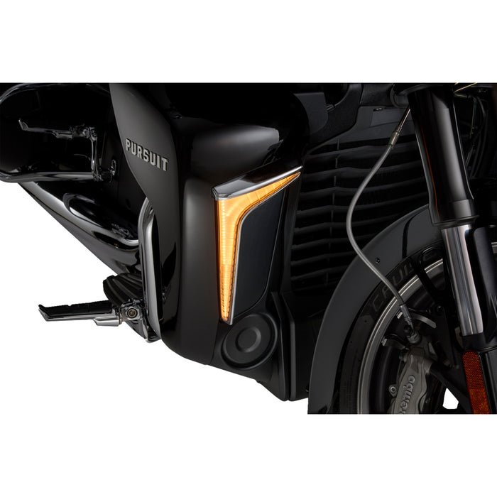 CIRO 2040-3227 46800 Fang® Lower Fairing Lights Lights - Lower Fairing - Chrome - Indian