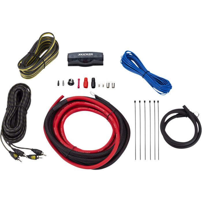 KICKER 2120-1107 47VK6 Amplifier Install Kit w/ 6-Gauge Wire Amp Install Kit - 6 Gauge