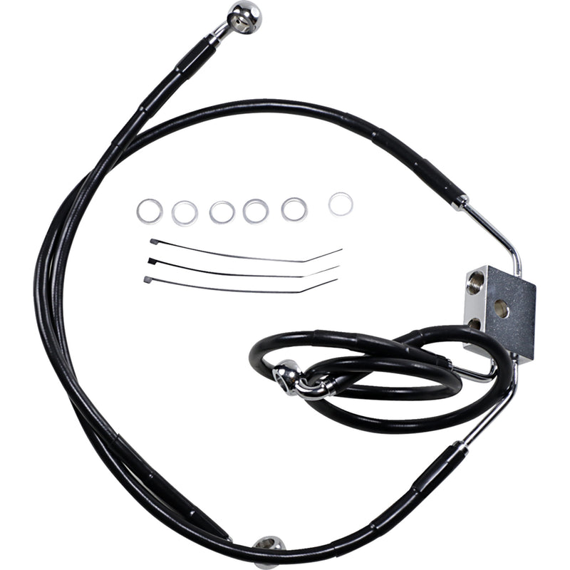 Drag Specialties Brake Line - 1741-3828 For Harley Fat Bob 2012-2017