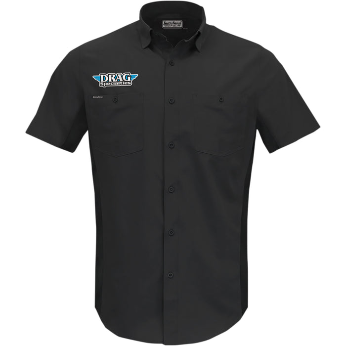 THROTTLE THREADS 3040-3159 DRG31ST26BK4X Drag Specialties Vented Shop Shirt black - 4xl