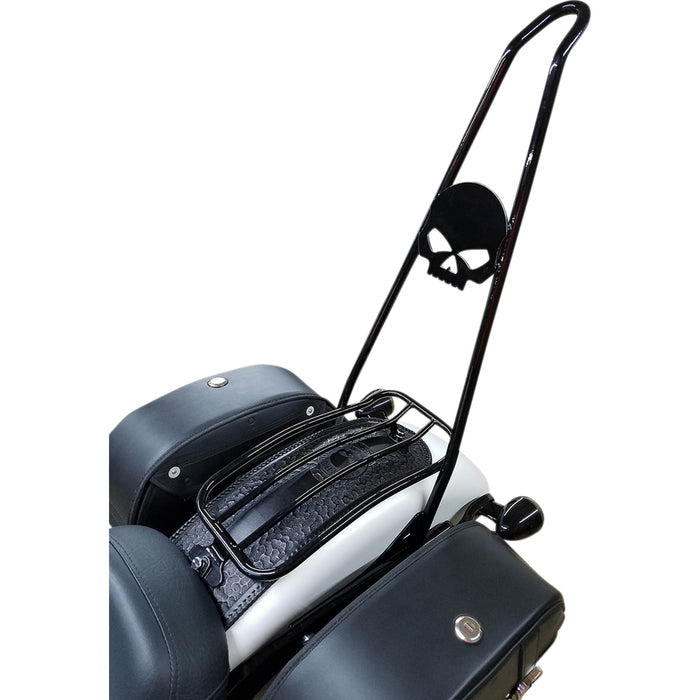 MOTHERWELL 1510-0435 MWL-219-GB 7" Solo Luggage Rack Luggage Rack - Gloss Black - FXDL