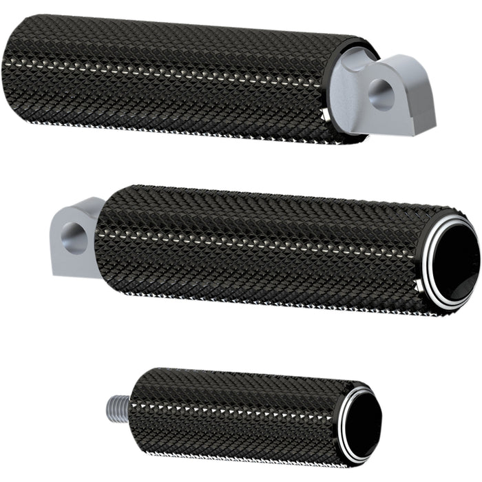 ARLEN NESS 1620-1741 07-934 Fusion Male-Mount Footpegs - Dual Ring - Black