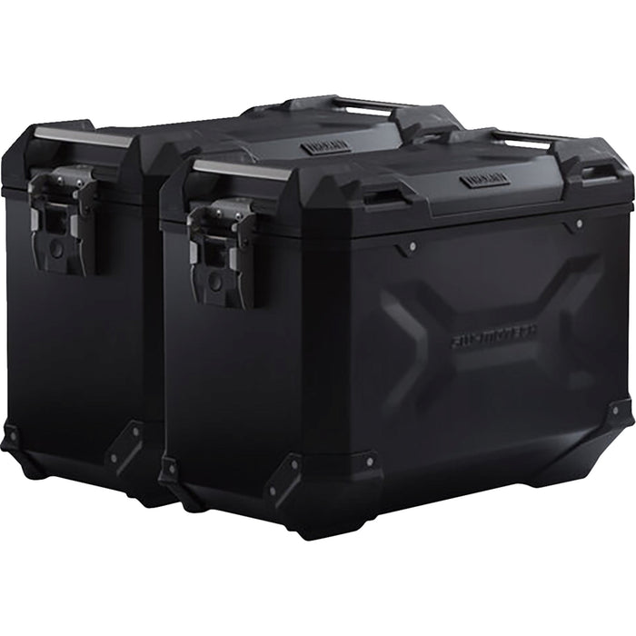 SW-MOTECH 3580-0390 KFT.11.483.70101/B TRAX ADV Aluminum Case System black - triumph tiger/tiger explorer 1200 '12-'21
