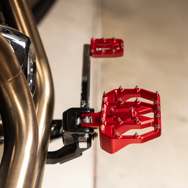 Thrashin Supply Co. Aggressor Floorboards - TSC-2031-2-D For Harley Motorcycles 1972-2025