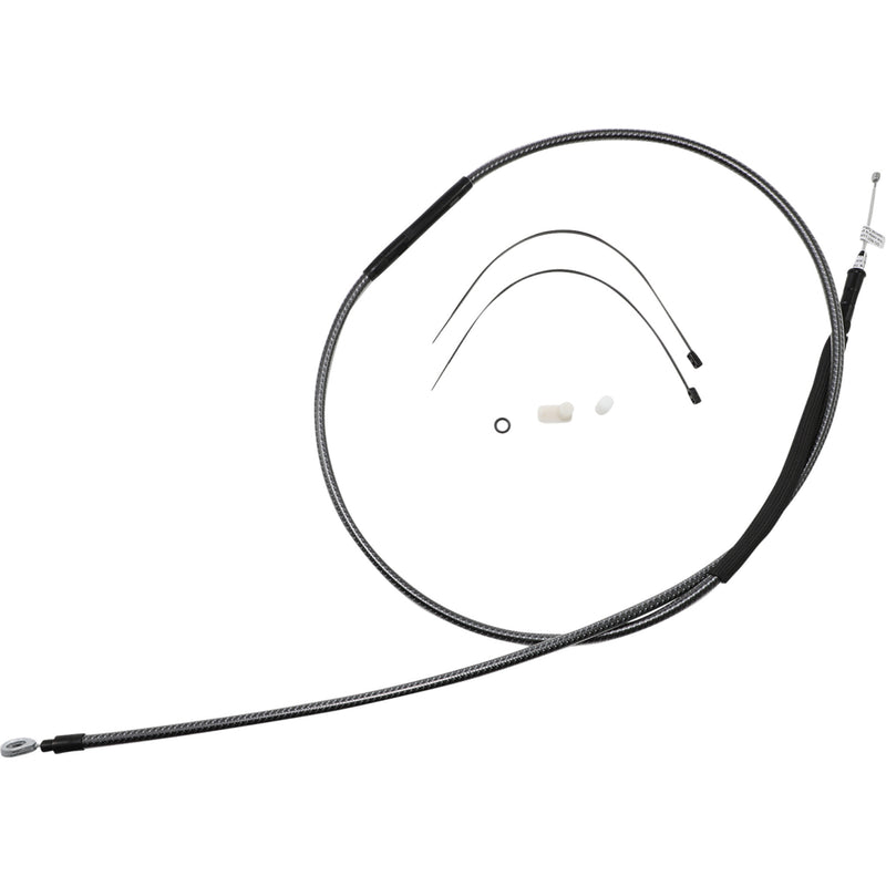 Magnum Shielding High-Efficiency Polished Karbonfibr Clutch Cable /16" - 722820 For Harley Motorcycles 2006-2024