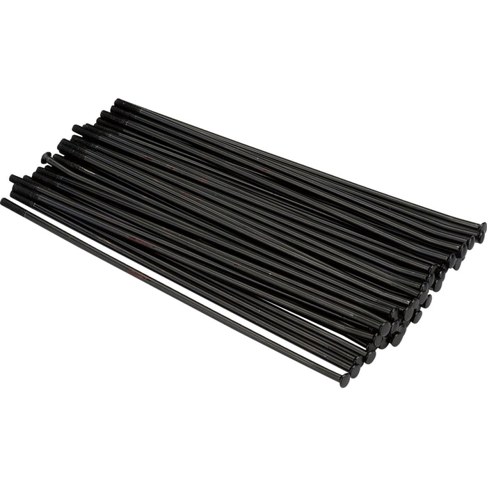 MOOSE OFFROAD 0211-0234 24-308-BK MX1 Stainless Steel Spoke MX1 Spoke Set - Stainless Steel - Rear - Black - 18" - 8 Gauge