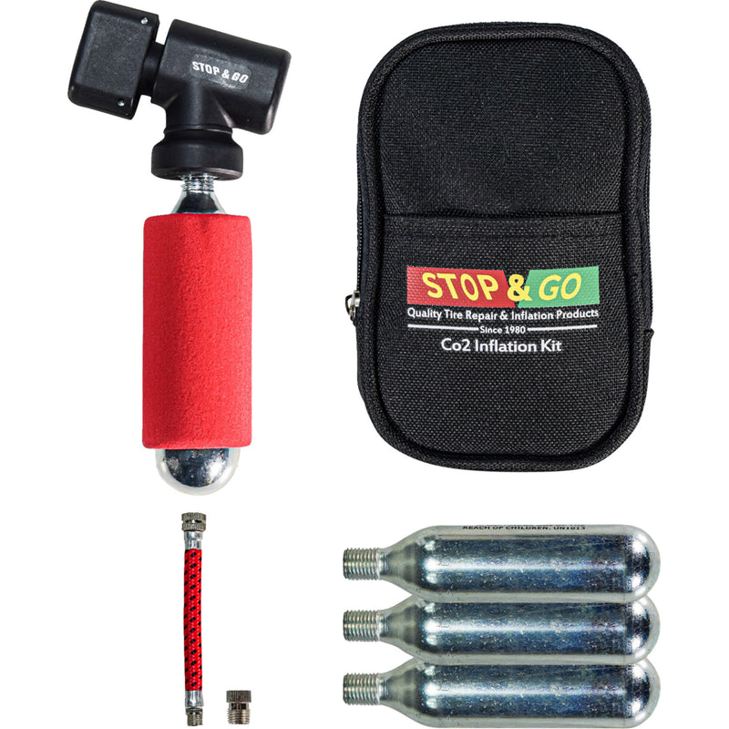 STOP & GO INTERNATIONAL 0363-0120 1090A Stop & Go C02 Inflation Kit with Hose Inflation Kit with Tire Hose - C02