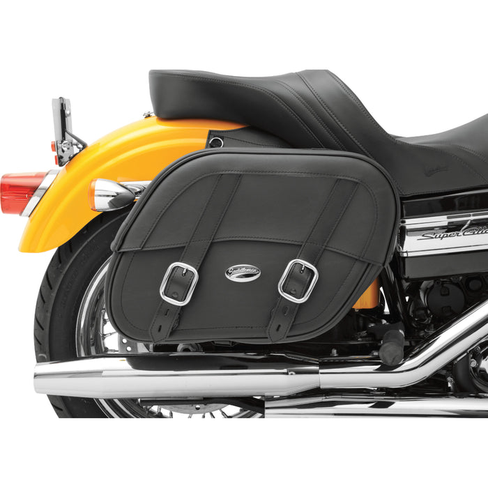 SADDLEMEN 3501-0576 3501-0576 Drifter Saddlebags with Shock Cutaway - Black