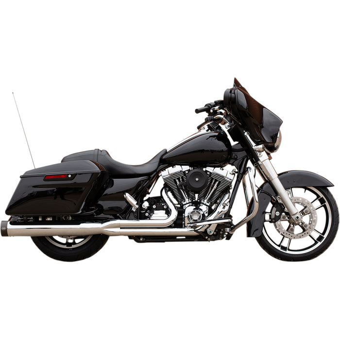 S&S CYCLE 1800-2389 550-0776 2 into 1 Sidewinder® Complete Exhaust System - 2-into-1 Exhaust for '95-'16 FL - Chrome