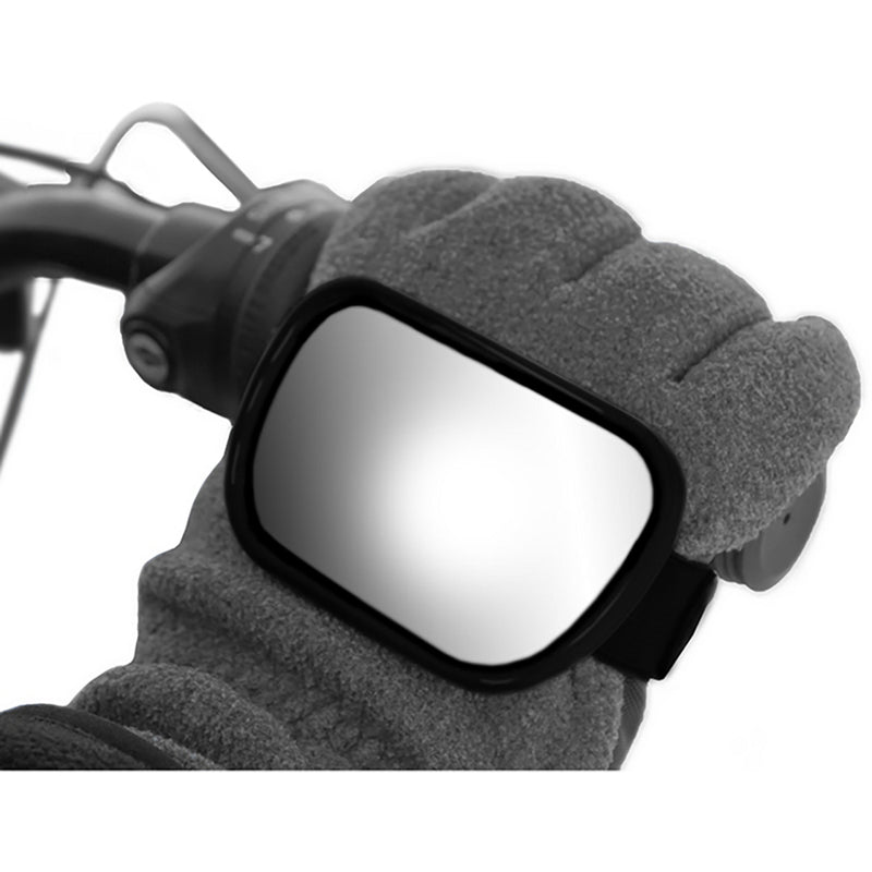 PARTS UNLIMITED 0640-1695 Hand Mount Snowmobile Mirror Mirror - Hand - Rectangle - Black