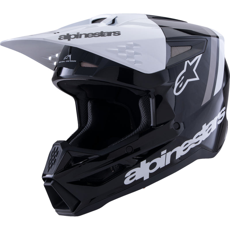 ALPINESTARS SM3 Radium Helmet - Gloss Black/White/Gray
