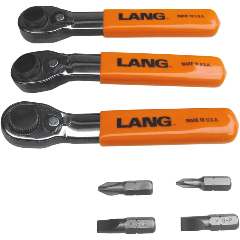 LANG TOOLS 3812-0038 5220 7-pc. Fine-tooth Bit Wrench Set Fine Tooth Wrenches - 7-Piece