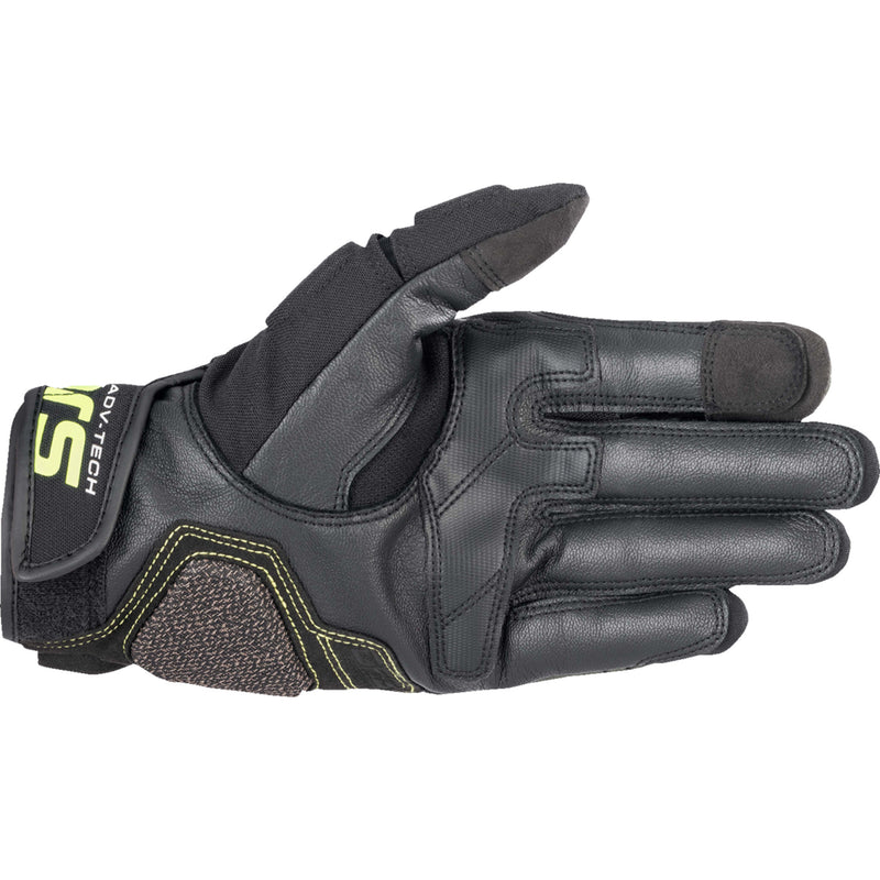 ALPINESTARS Halo Leather Gloves Forest - Black/Fluo Yellow