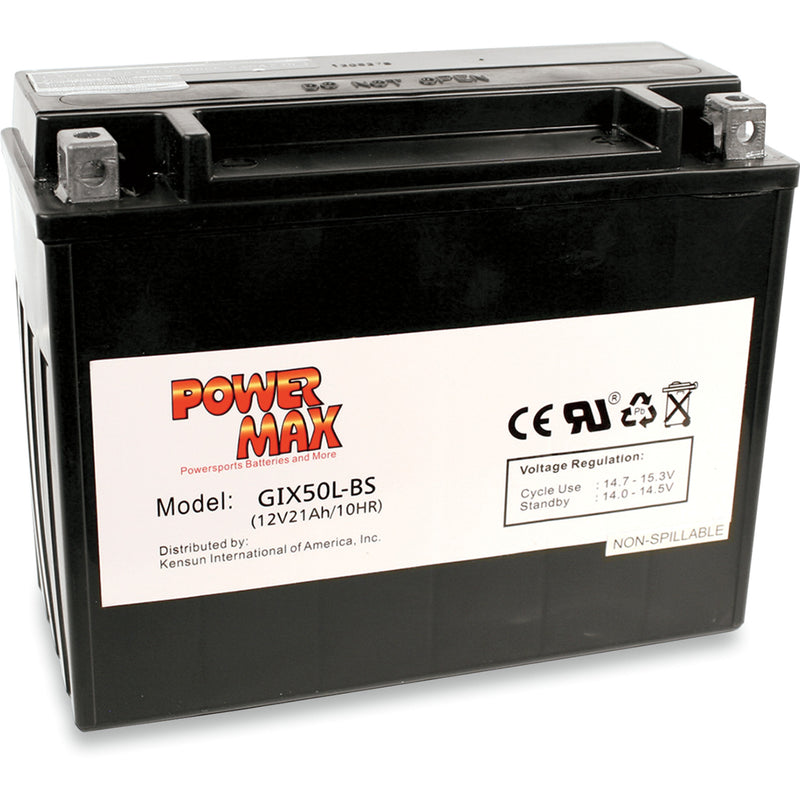 Power Max Battery - GTX20L-BS For Harley Motorcycles 1991-2020 | Victory Motorcycles 1998-2015