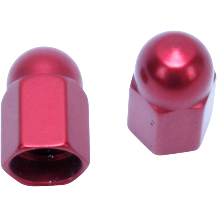 BARNETT DS-181192 704-80-62001 Custom Valve Stem Cap Valve Caps - Red Anodized