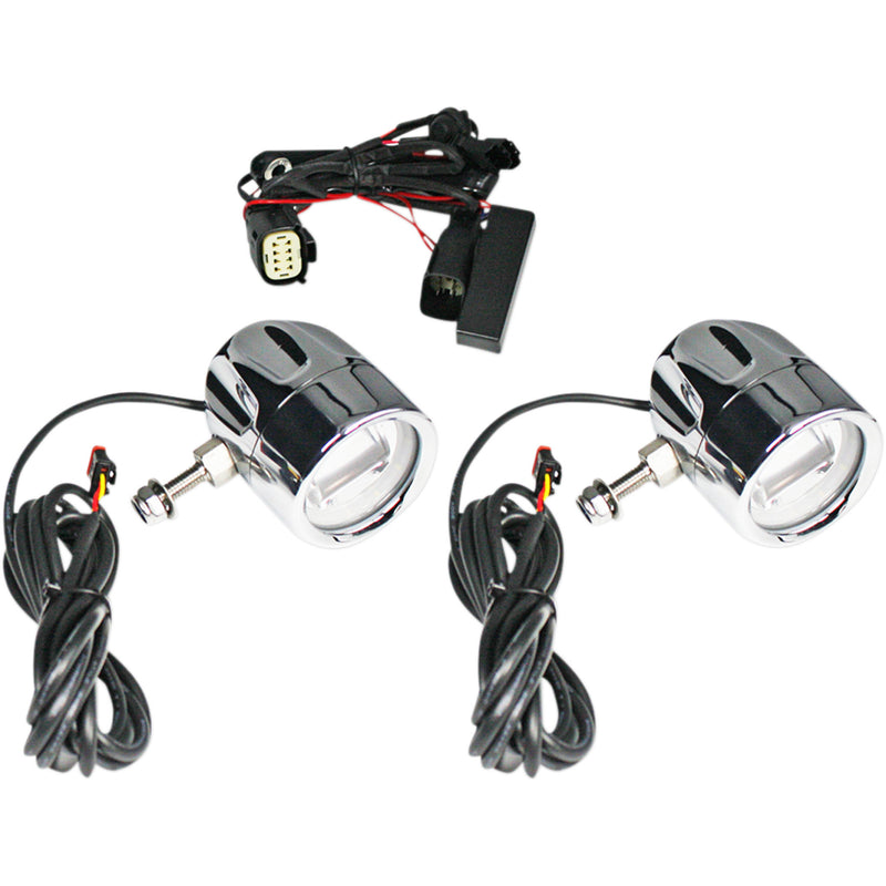 Custom Dynamics Fog Light - PB-FOG-SS6-C For Harley Touring 2010-2013