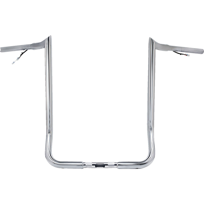 PAUL YAFFE BAGGER NATION 0601-6513 PYO:MBBPW-16 C Pre-Wired Monkey Bar Handlebar - 16" - Chrome