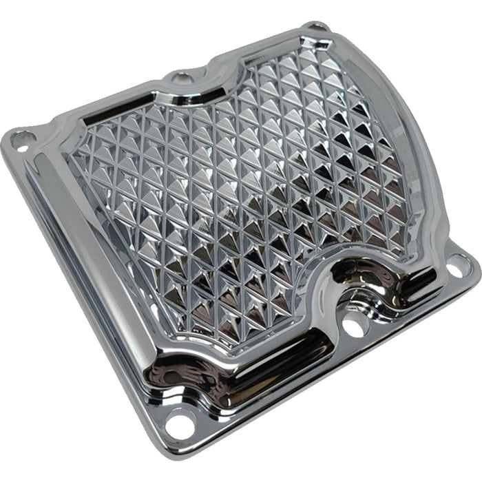 COVINGTONS 1105-0268 C3073-C Transmission Top Cover - Diamondback - Chrome - M8 Touring