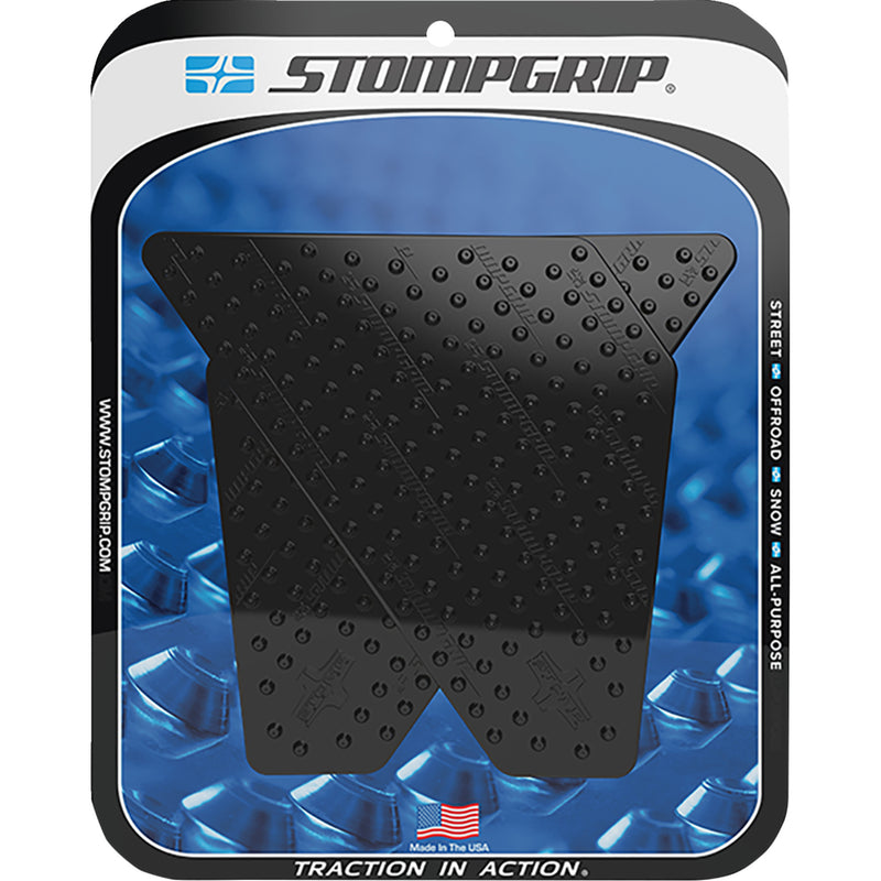 STOMPGRIP 4320-2705 55-10-0060-6B Volcano Profile Traction Pad Tank Grips Traction Pad Tank Grips - Volcano - Black - KLR 650