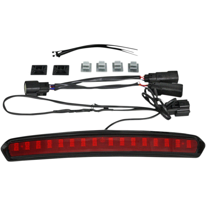 CUSTOM DYNAMICS 2040-2524 CD-TP-LID-BR High Mount Tour Pak (HMT) LED Light - Tour Pack Lid Light - Black/Red