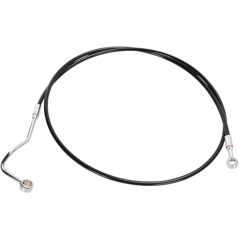 Magnum Shielding XR Stainless Upper Brake Line Black For Harley Touring 2014-2024