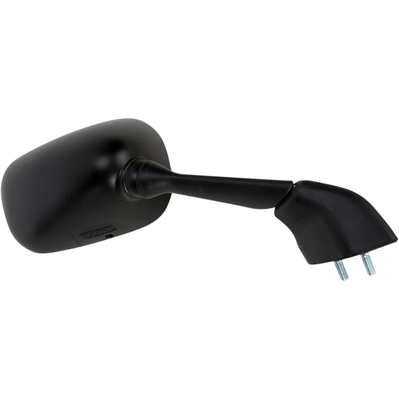 EMGO 0640-0677 20-37421 OEM-Style Replacement Mirror Mirror - Side View - Rectangle - Black - Right