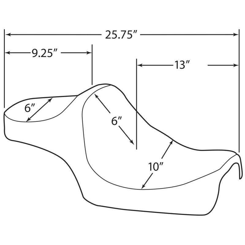 Drag Specialties Predator Seat For Harley Sportster 1982-2003