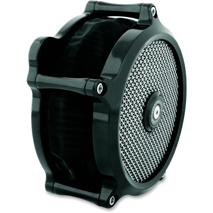 PERFORMANCE MACHINE (PM) 1010-2668 0206-2139-B Super Gas Air Cleaner - Black - M8
