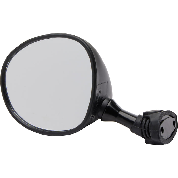 EMGO 20-86882 20-86882 OEM-Style Replacement Mirror Mirror - Side View - Round - Black - Left