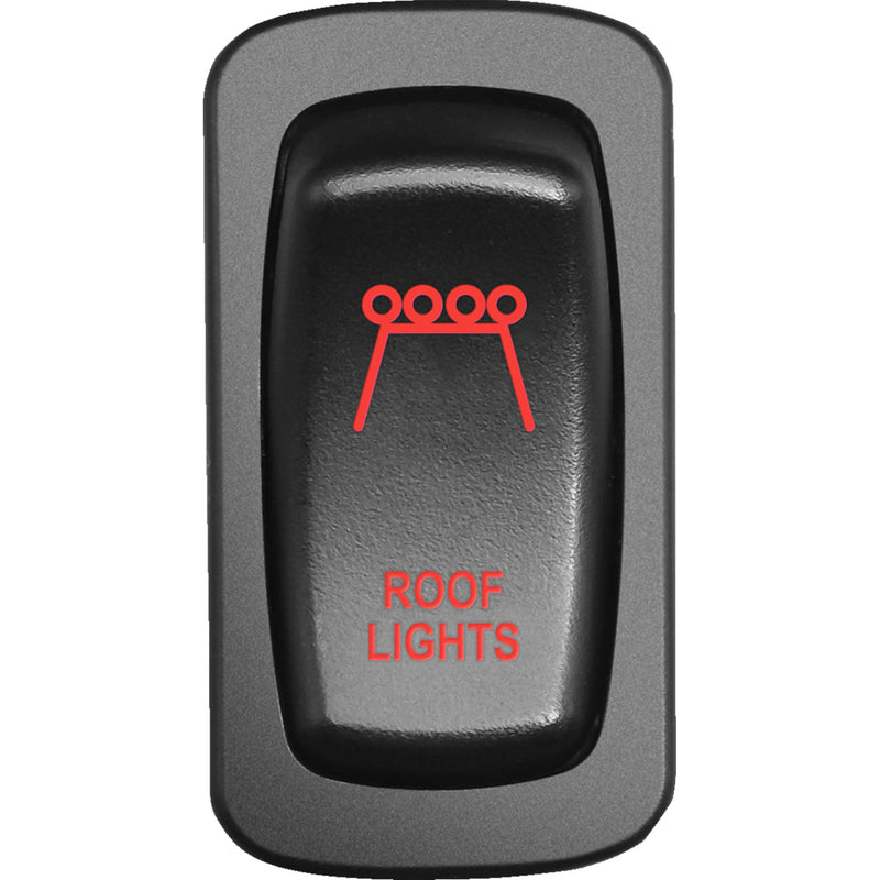 MOOSE OFFROAD 2106-0596 RFL-CAR-R Low-Profile Switch Switch - Roof Light - Red