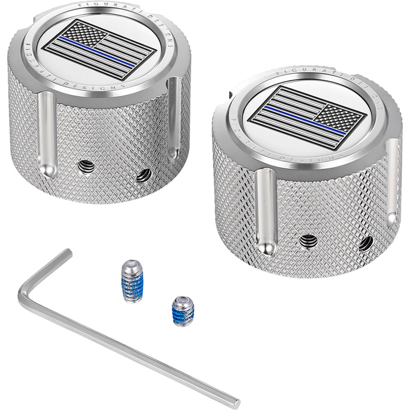 Figurati Designs Axle Nut Cover - FD70-FAC-SS For Harley Motorcycles 2002-2022