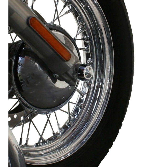 ACCUTRONIX 0214-1982 TAC101-EC Front Axle Cap Axle Caps - Elite - Chrome - 1"