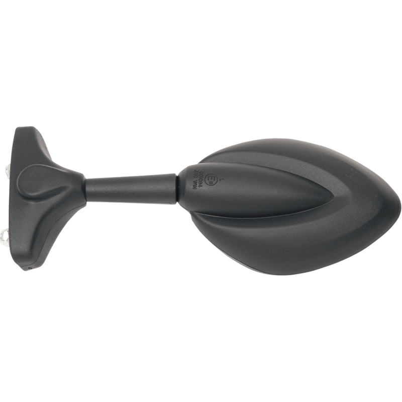Parts Unlimited Universal Mirror Side View Teardrop Black Left Right Each