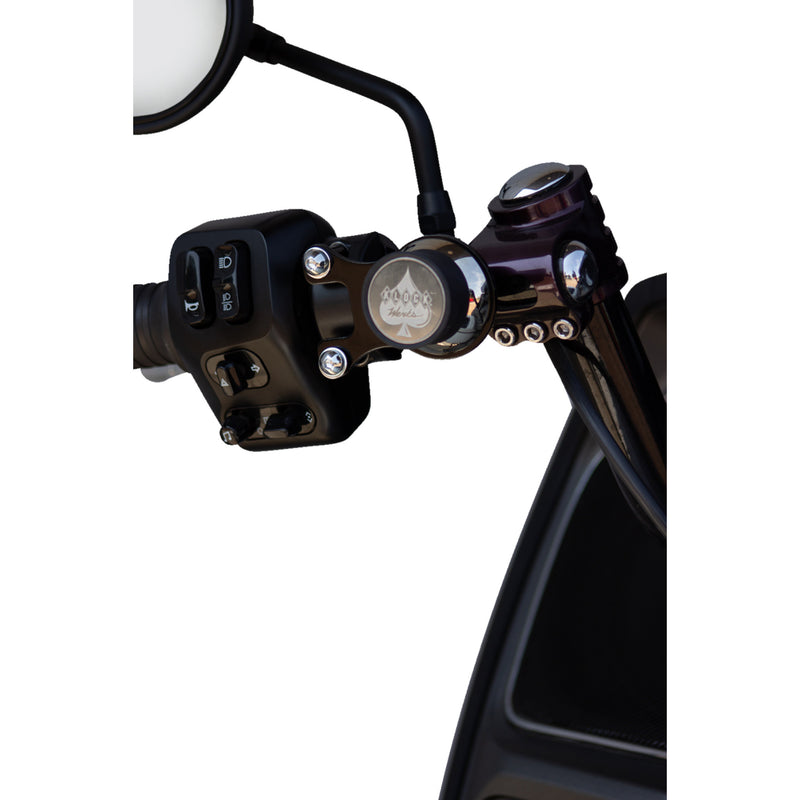 Klock Werks iOmount™ Handlebar Switch Mount Ambidextrous Mount Black Challenger Pursuit - KWD-04-0609-B For Indian 2020-2026